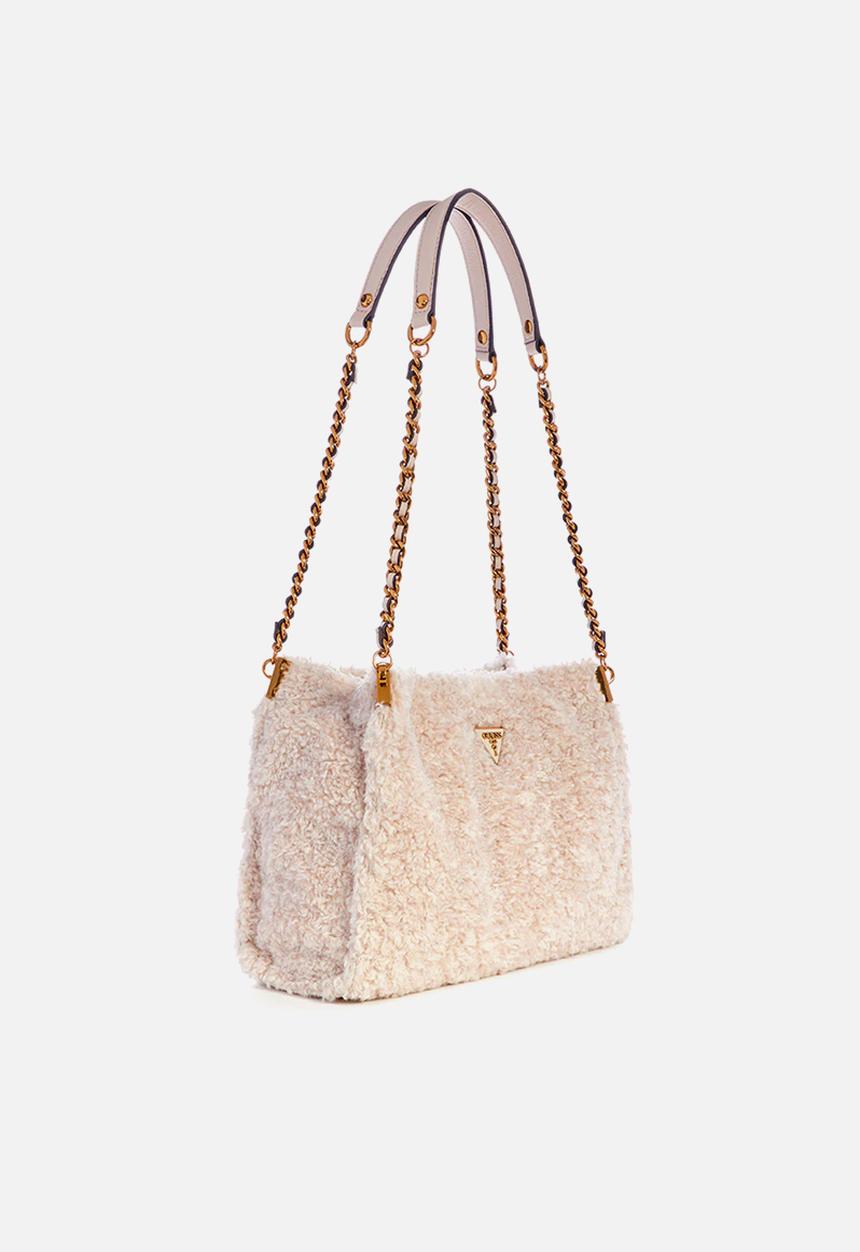 GUESS - Maranta small shoulder satchel - stone
