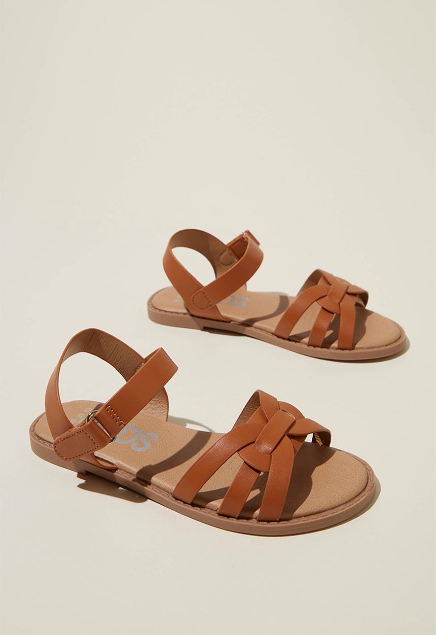 Cotton On - Georgie cross over sandal - tan