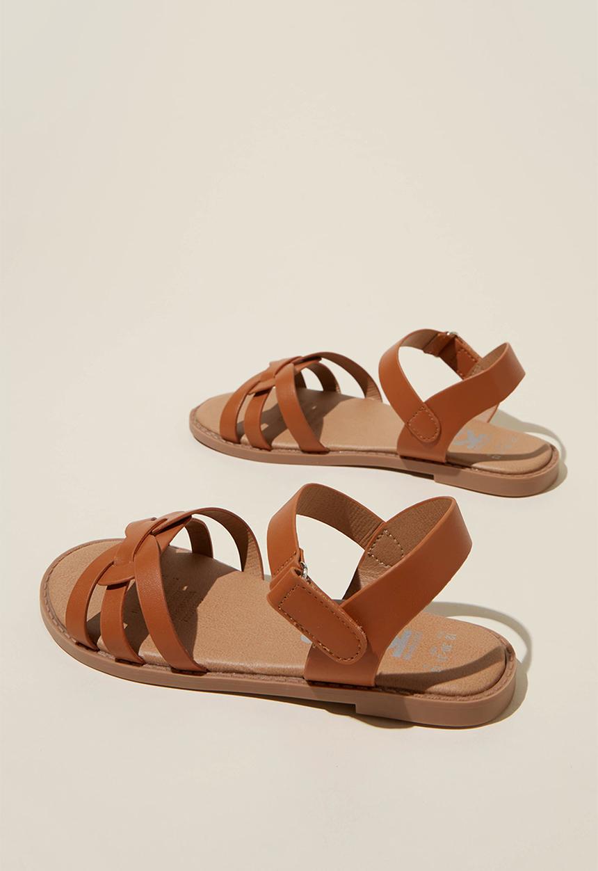 Cotton On - Georgie cross over sandal - tan