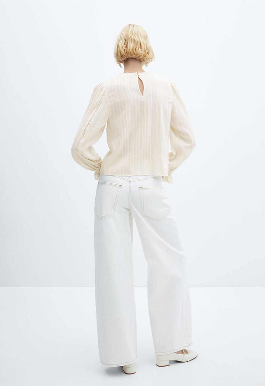 MANGO - Blouse catalina - light beige