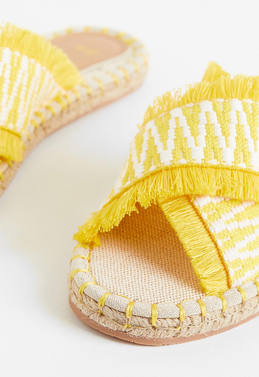 H&M - Espadrille slides - yellow 
