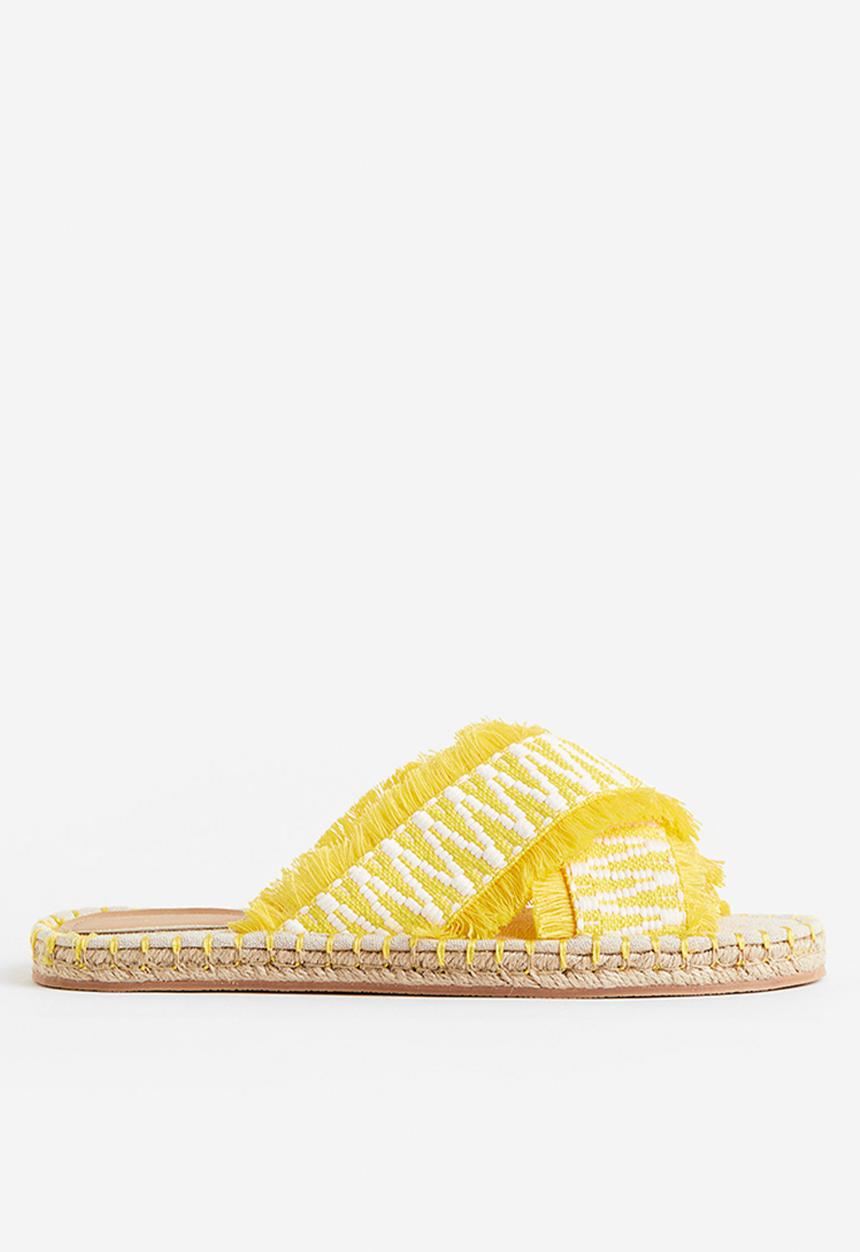 H&M - Espadrille slides - yellow 