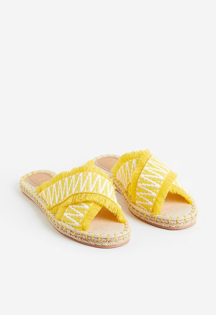H&M - Espadrille slides - yellow 