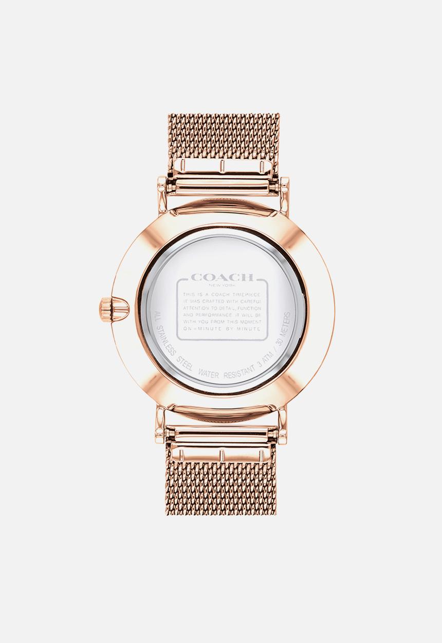 CoachDNU - Perry - rose gold case & silver white dial