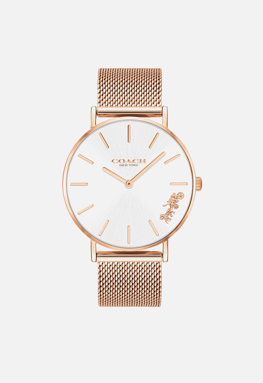 CoachDNU - Perry - rose gold case & silver white dial