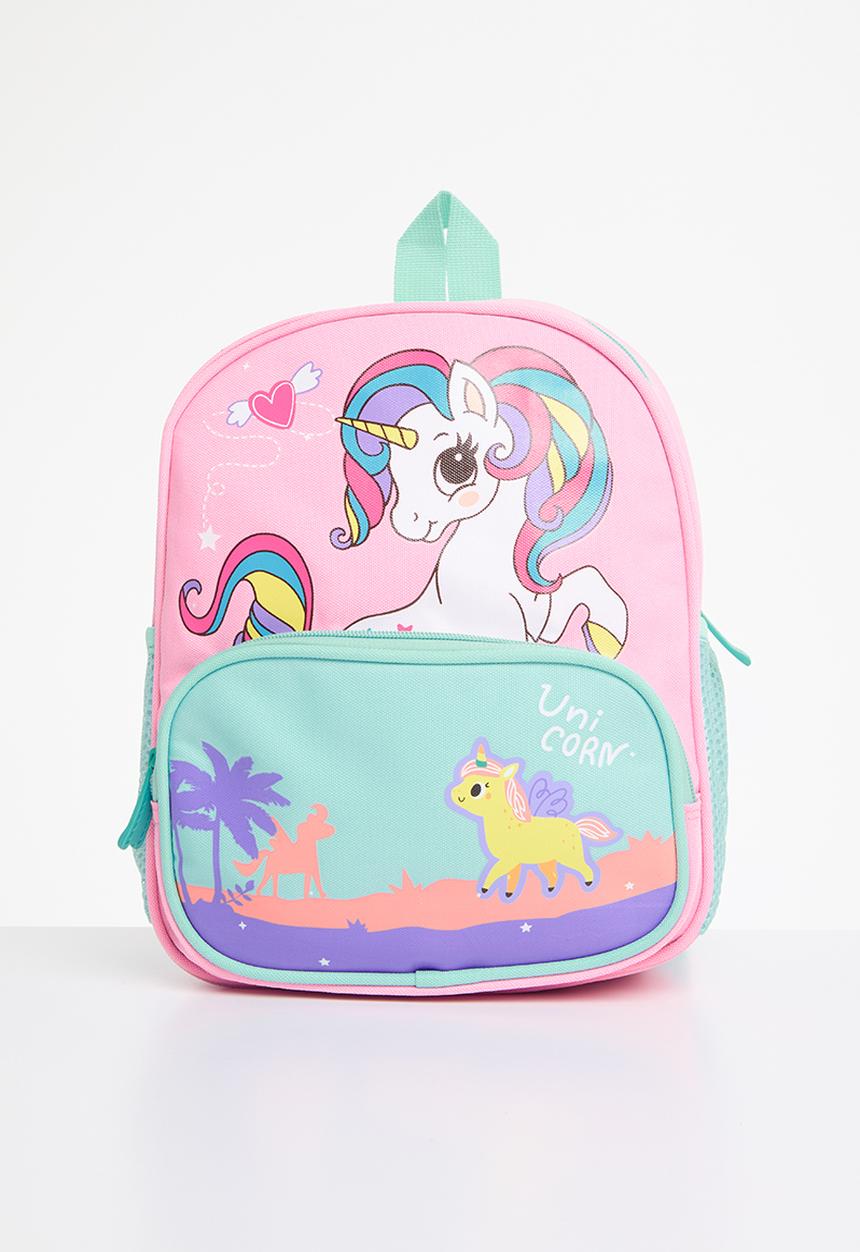 Pop Candy - unicorn backpack - pink and light blue
