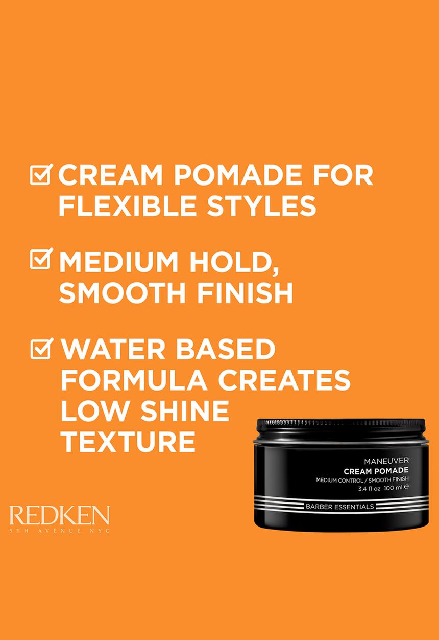 REDKEN - Brews Maneuver Medium Hold & Natural Finish Cream Pomade - 100m