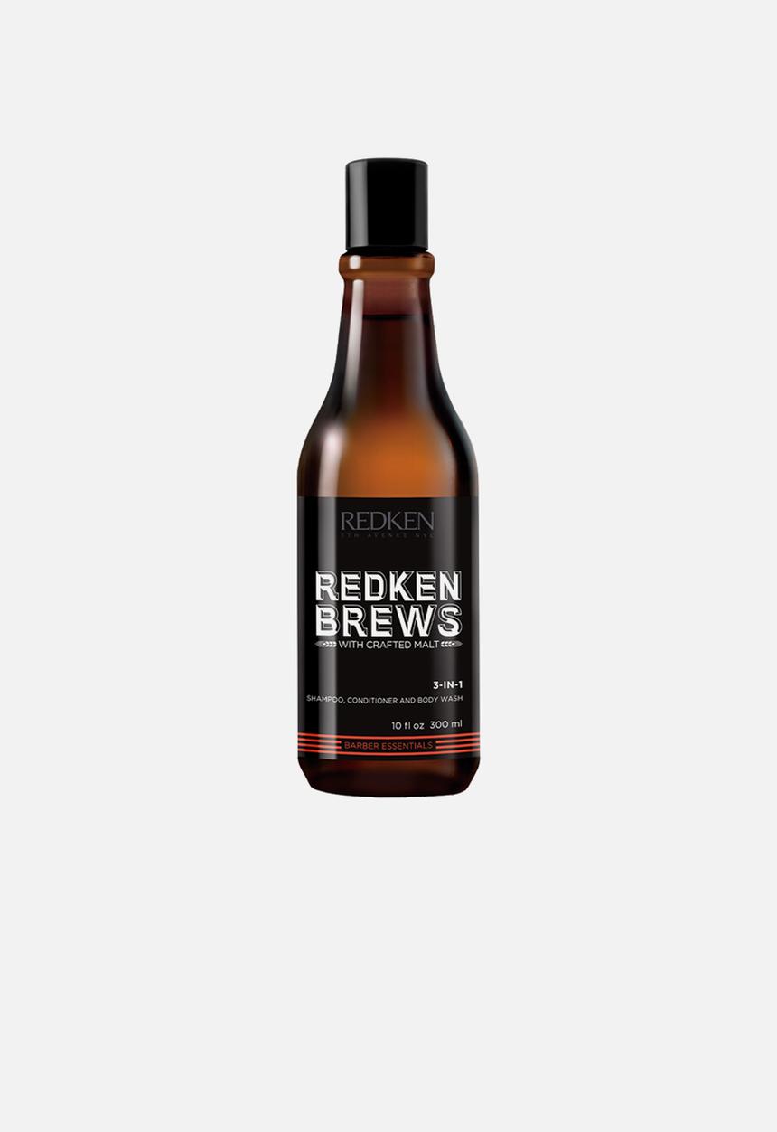 REDKEN - Redken Brews 3-in-1 Shampoo, Conditioner and Body Wash - 300ml
