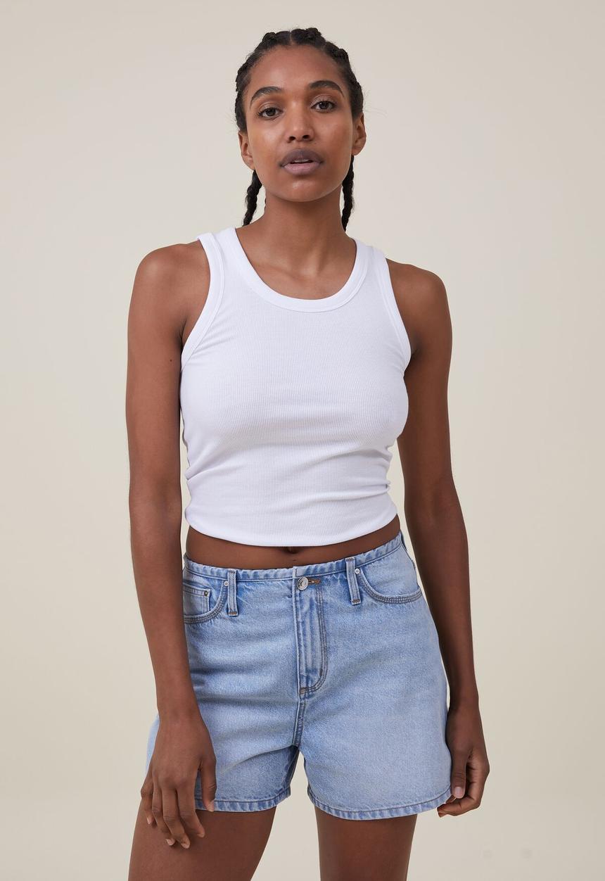 Cotton On - Harley Denim Short - Bondi Blue