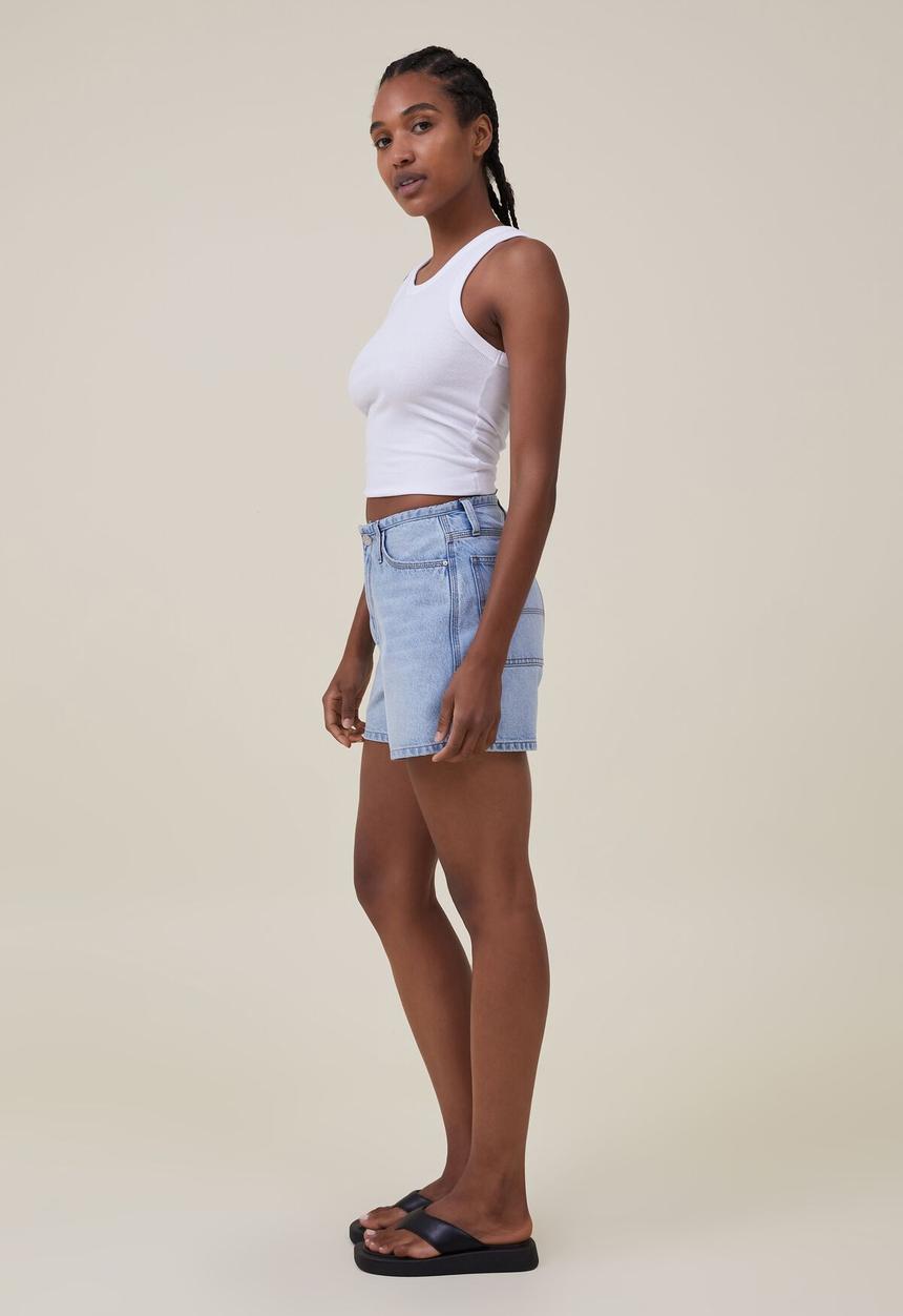 Cotton On - Harley Denim Short - Bondi Blue