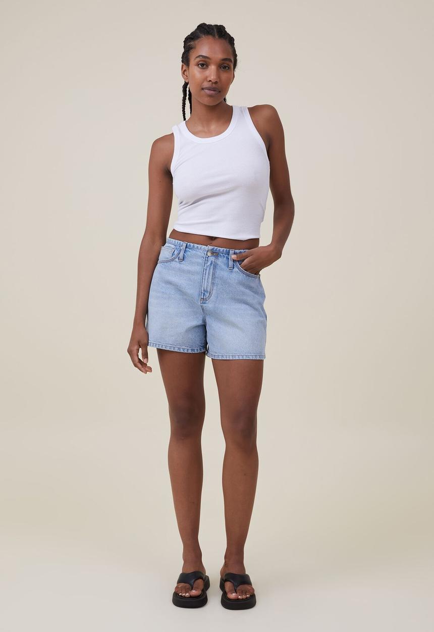 Cotton On - Harley Denim Short - Bondi Blue