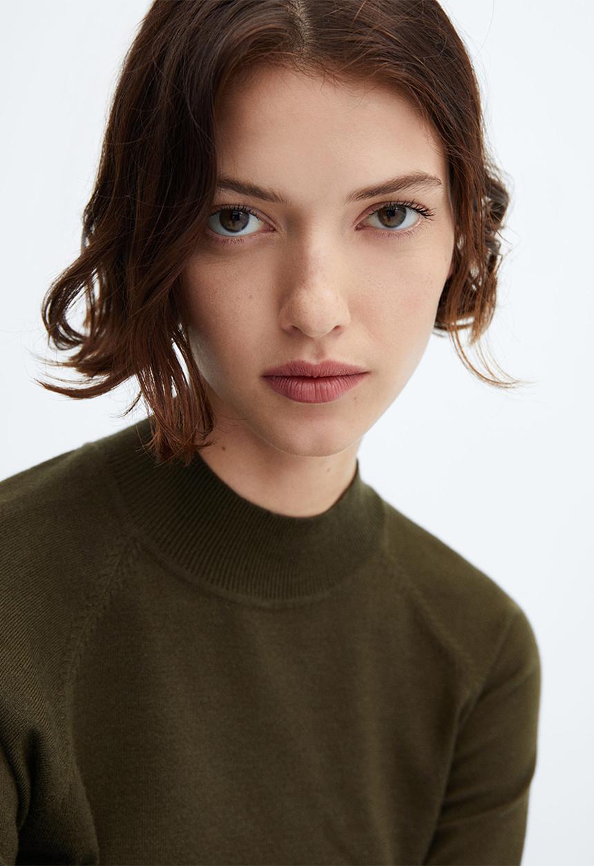 MANGO - Sweater percebe - beige/khaki