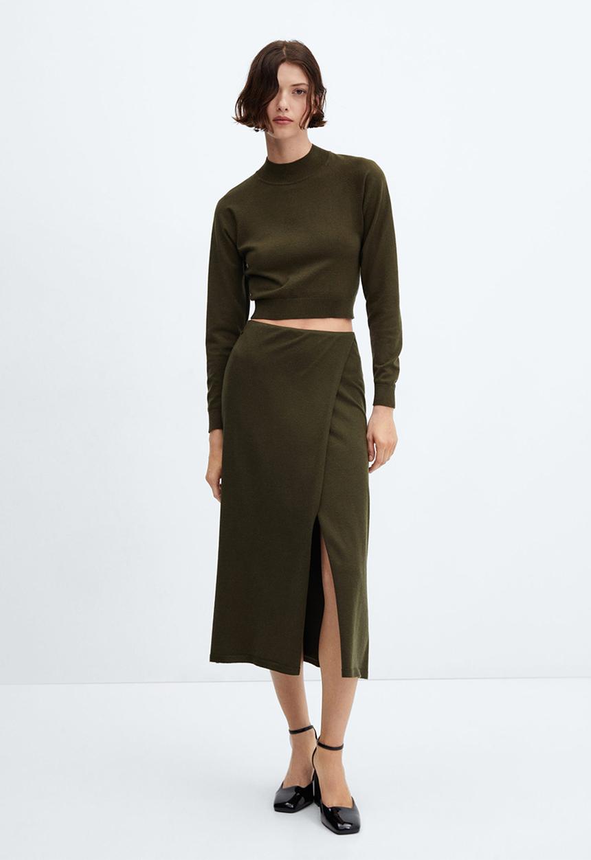 MANGO - Sweater percebe - beige/khaki