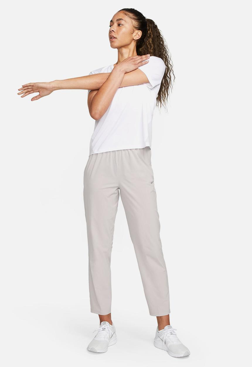 Nike - W Nk Fast Df Mr 7/8 Pant - Lt Iron Ore/Reflective Silv