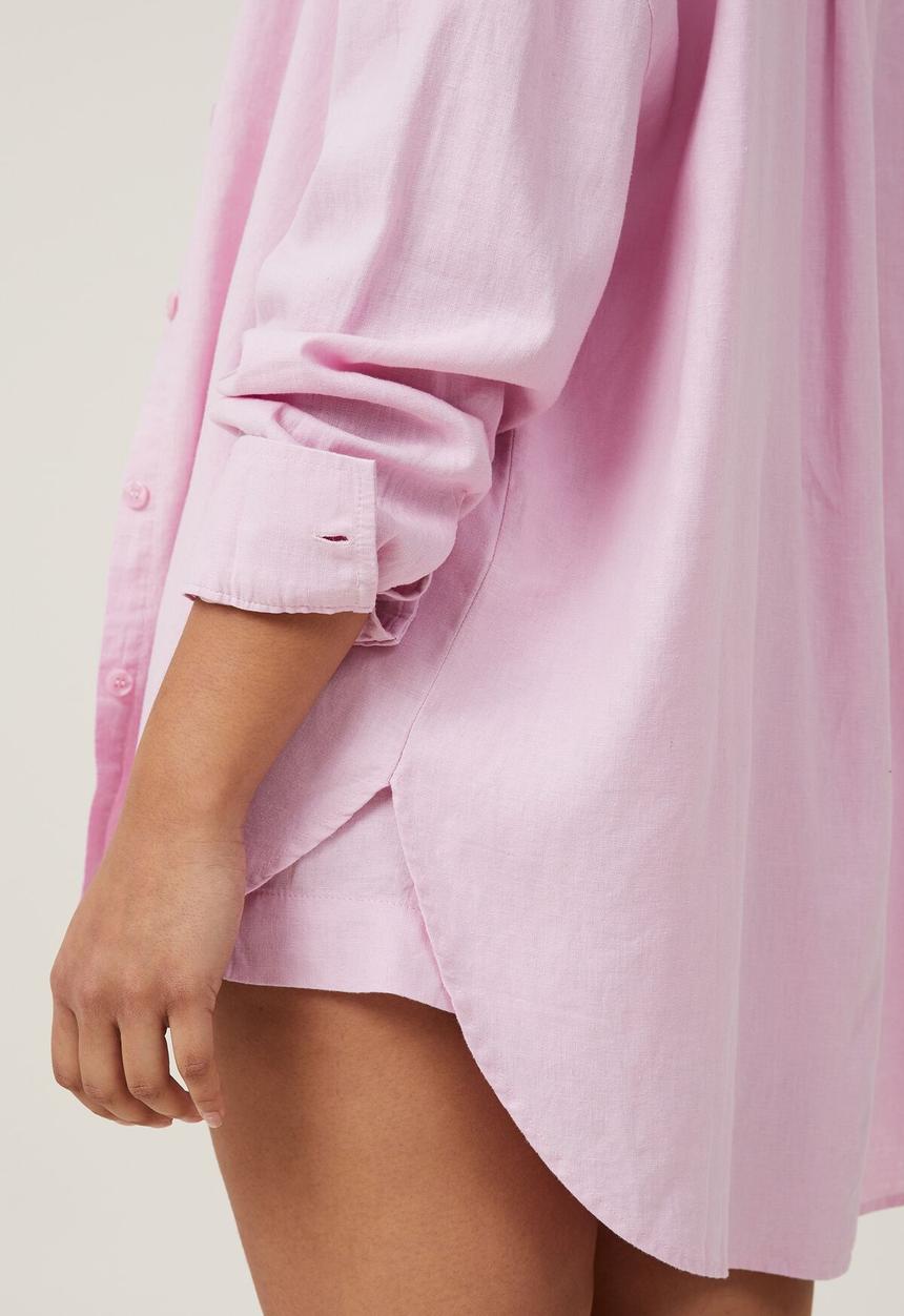 Cotton On - Haven Long Sleeve Shirt - Pink
