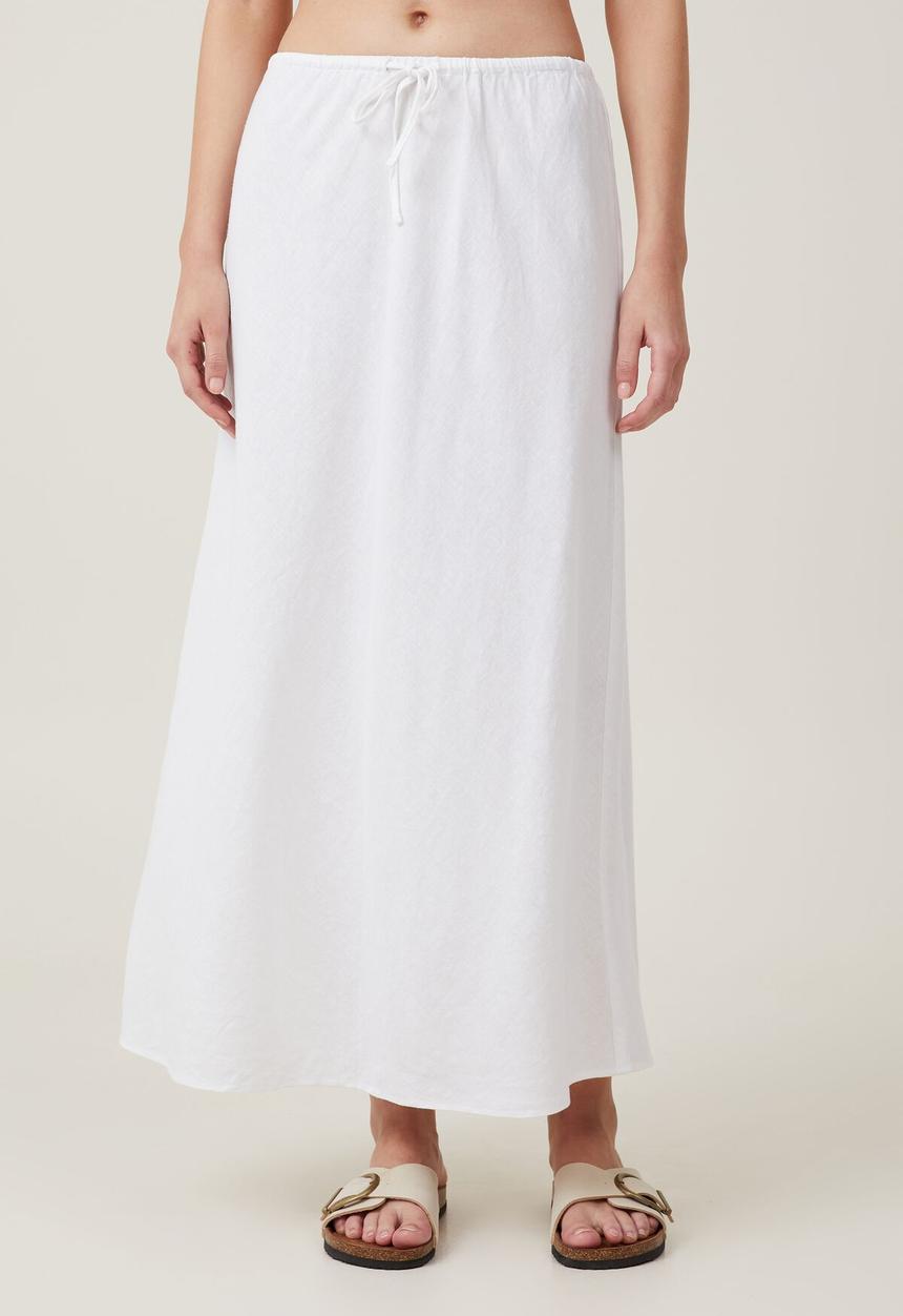 Cotton On - Haven Maxi Slip Skirt - White