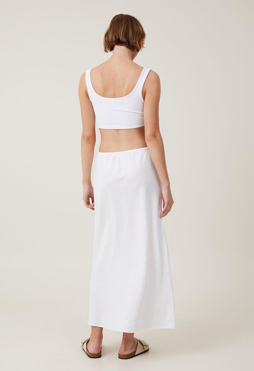 Cotton On - Haven Maxi Slip Skirt - White