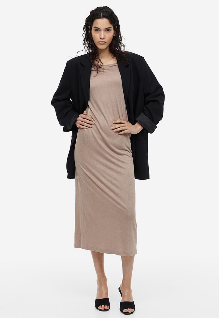 H&M - T-shirt dress - beige