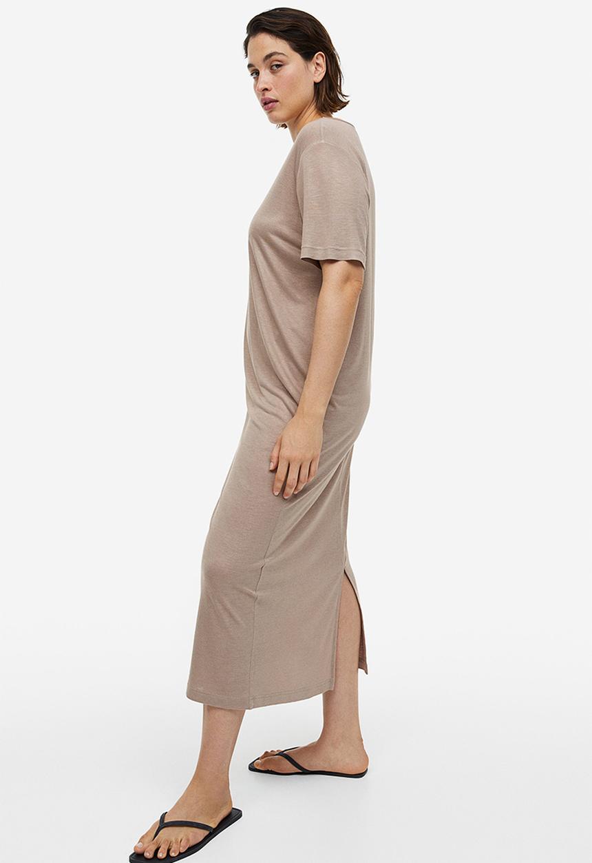 H&M - T-shirt dress - beige