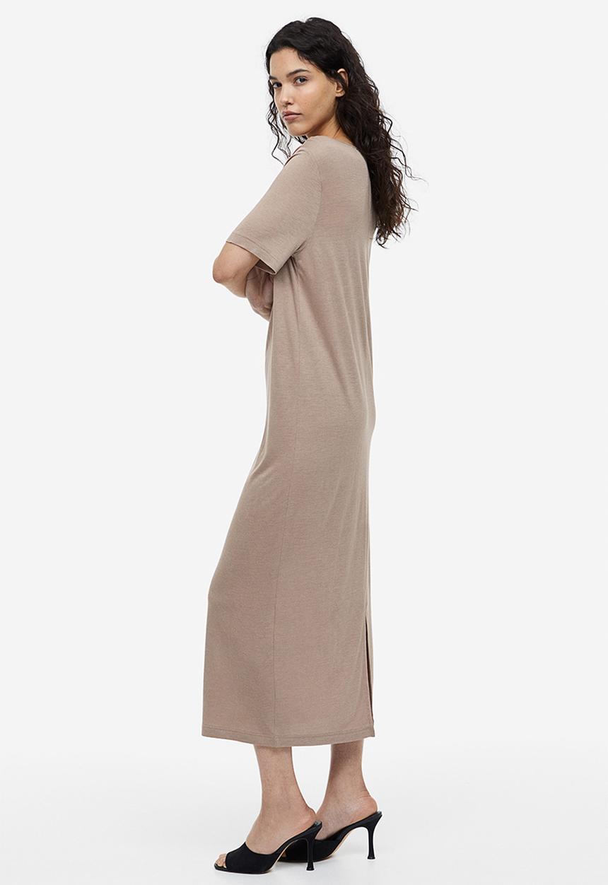 H&M - T-shirt dress - beige