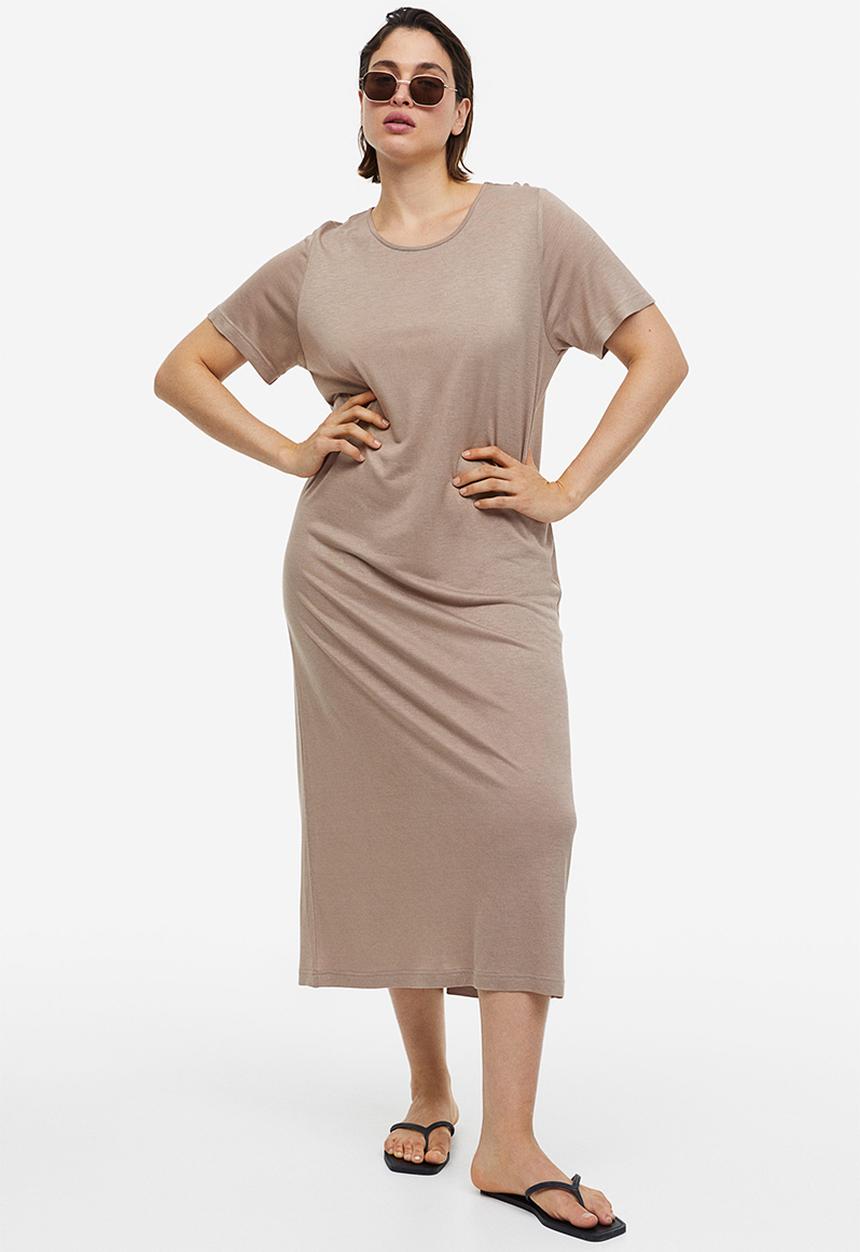 H&M - T-shirt dress - beige