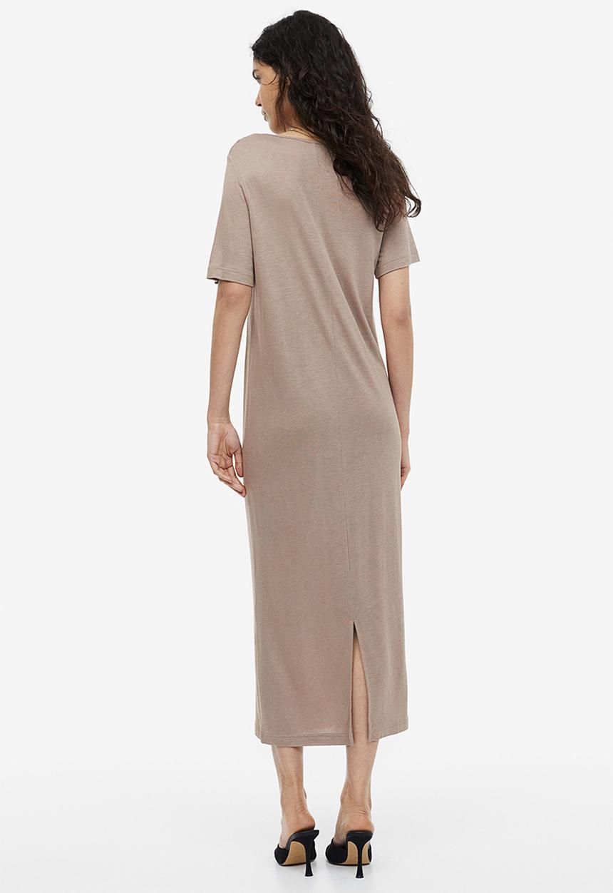 H&M - T-shirt dress - beige