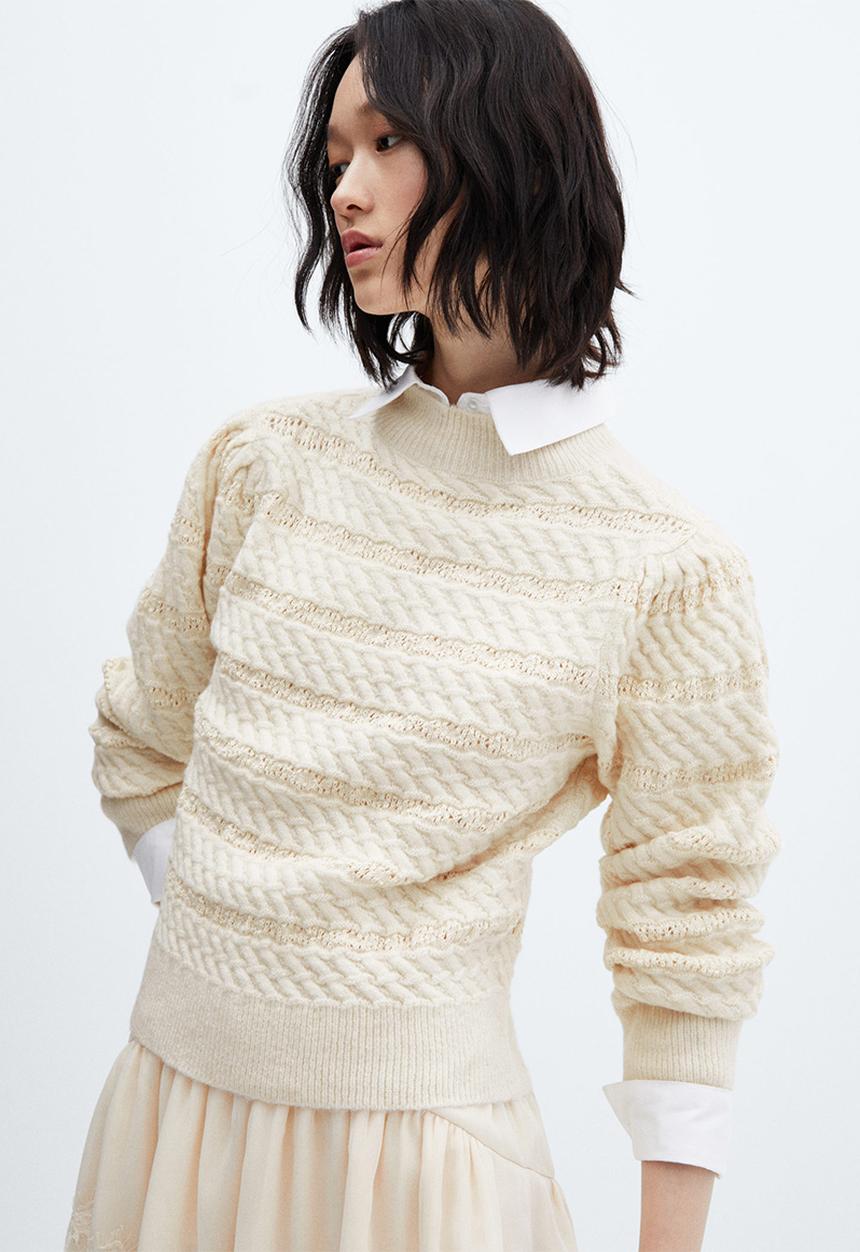 MANGO - Sweater wanda - light beige