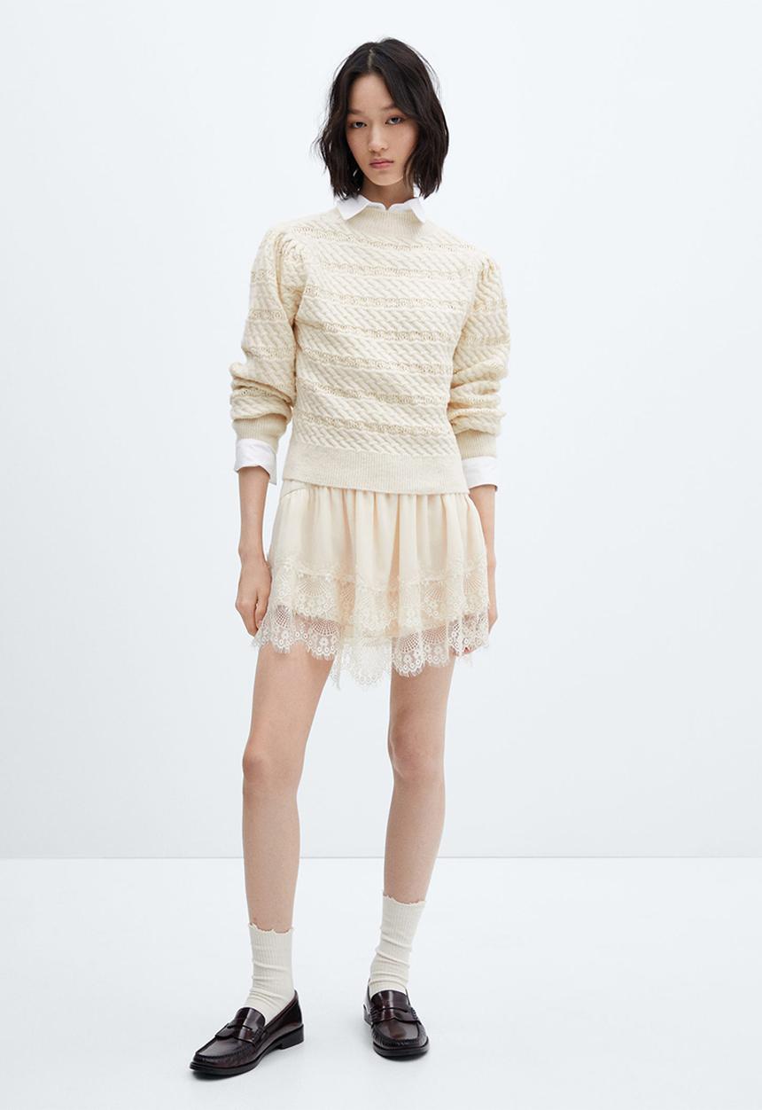 MANGO - Sweater wanda - light beige