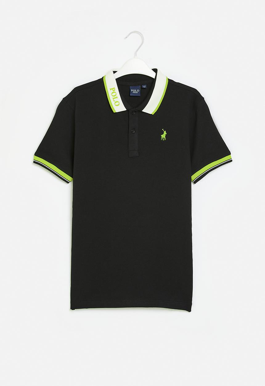 POLO - Boys craig short sleeve golfer - black