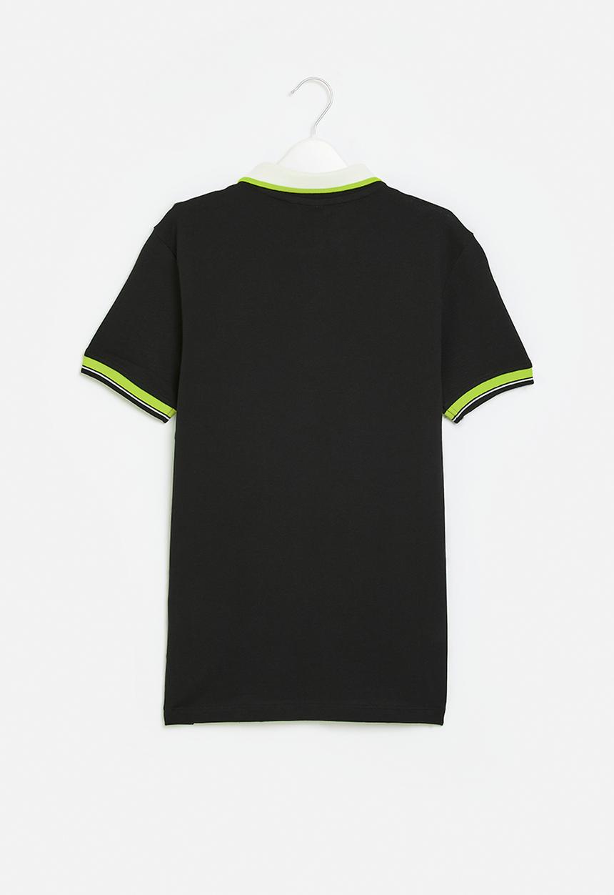 POLO - Boys craig short sleeve golfer - black
