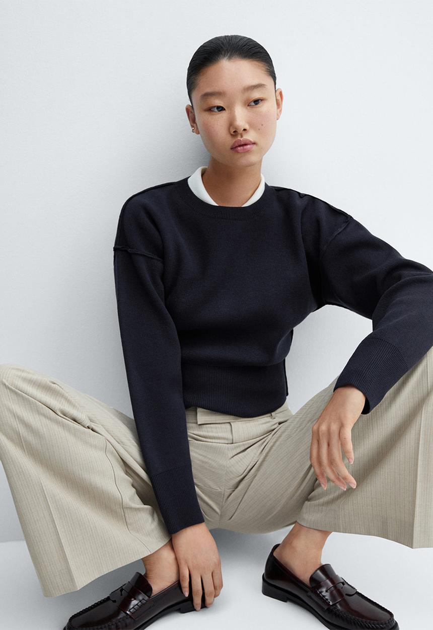 MANGO - Sweater grechen - navy