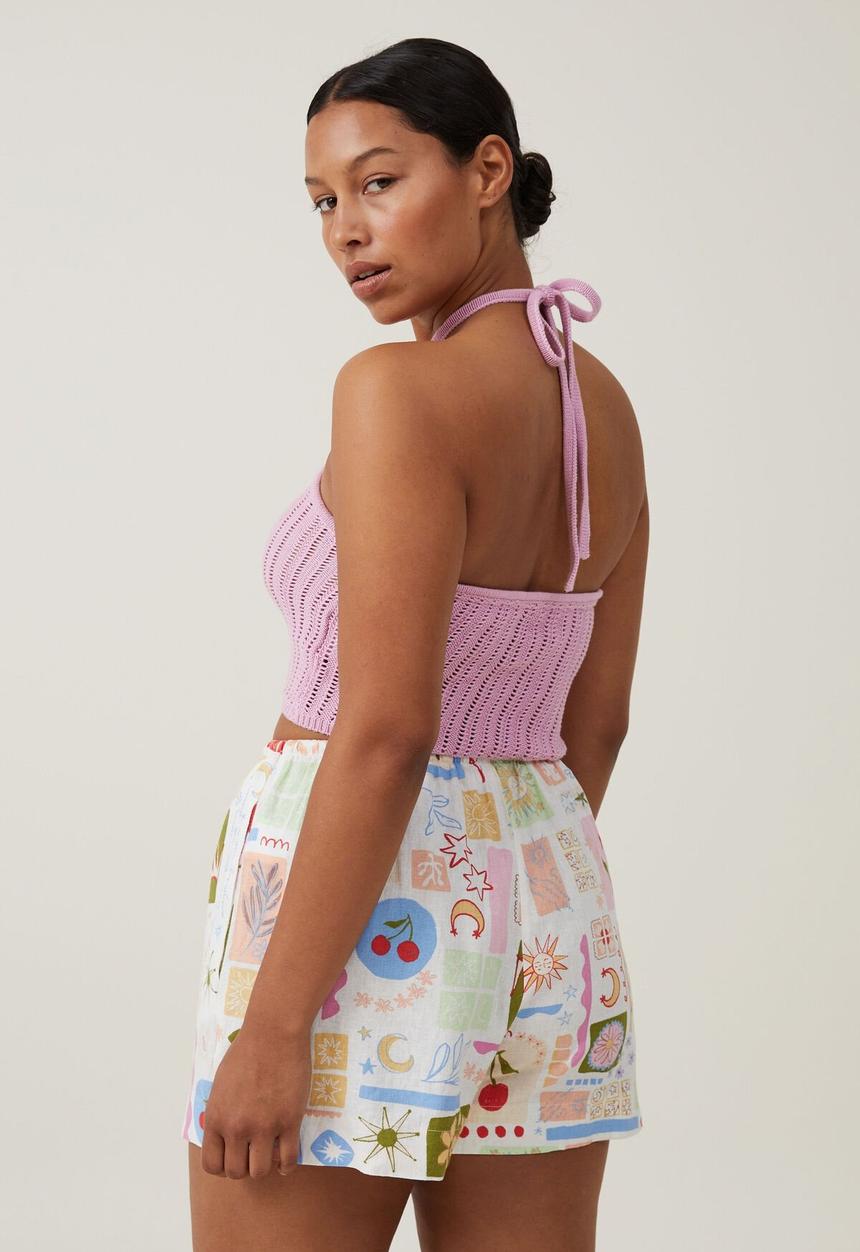Cotton On - Haven Short - Summer Solstice White