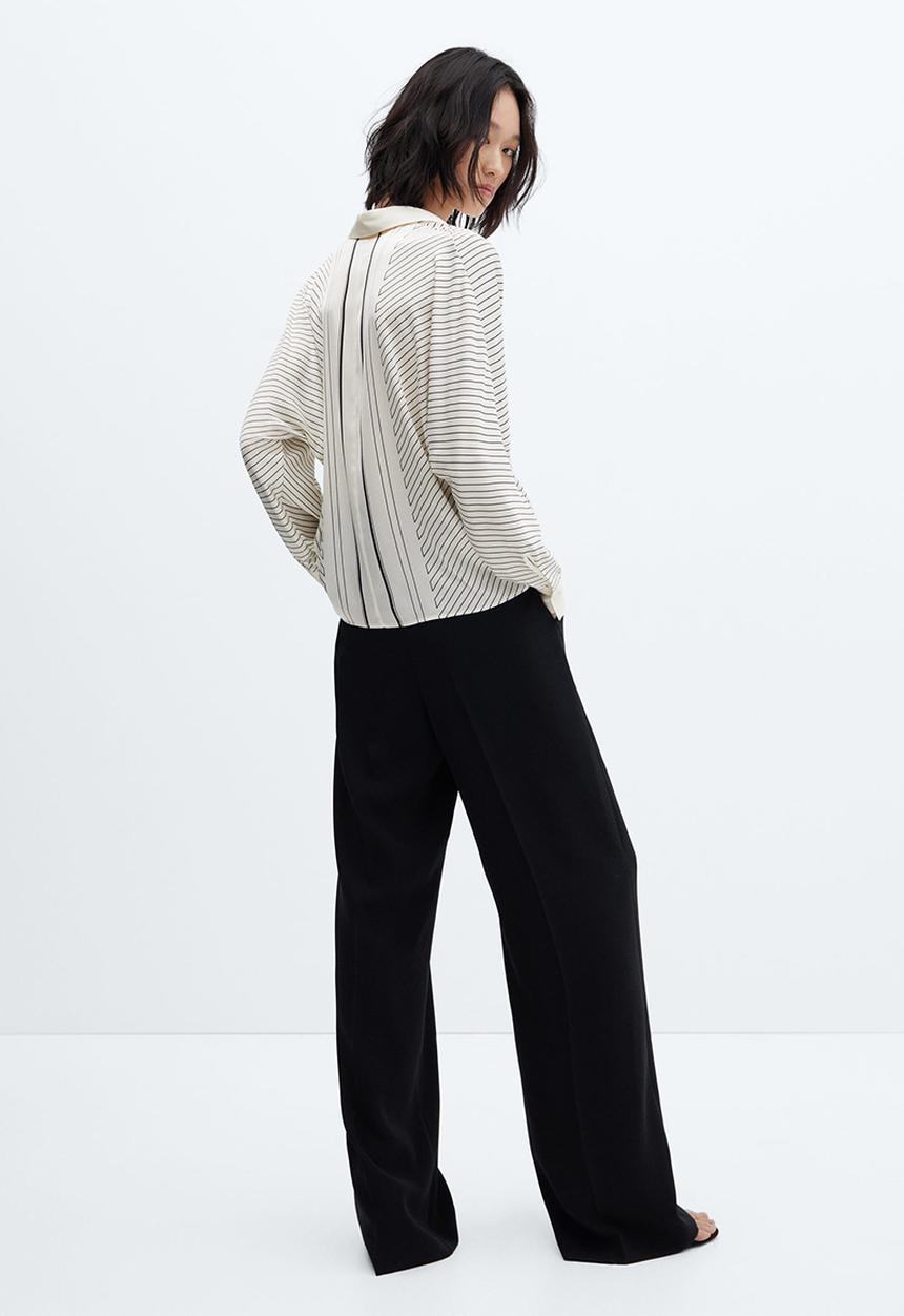 MANGO - Shirt lineas - neutral