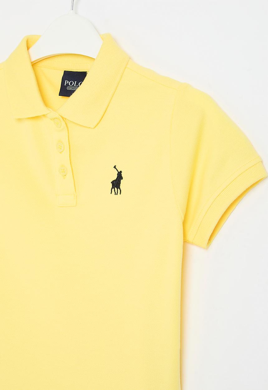 POLO - Girls nina short sleeve golfer -yellow