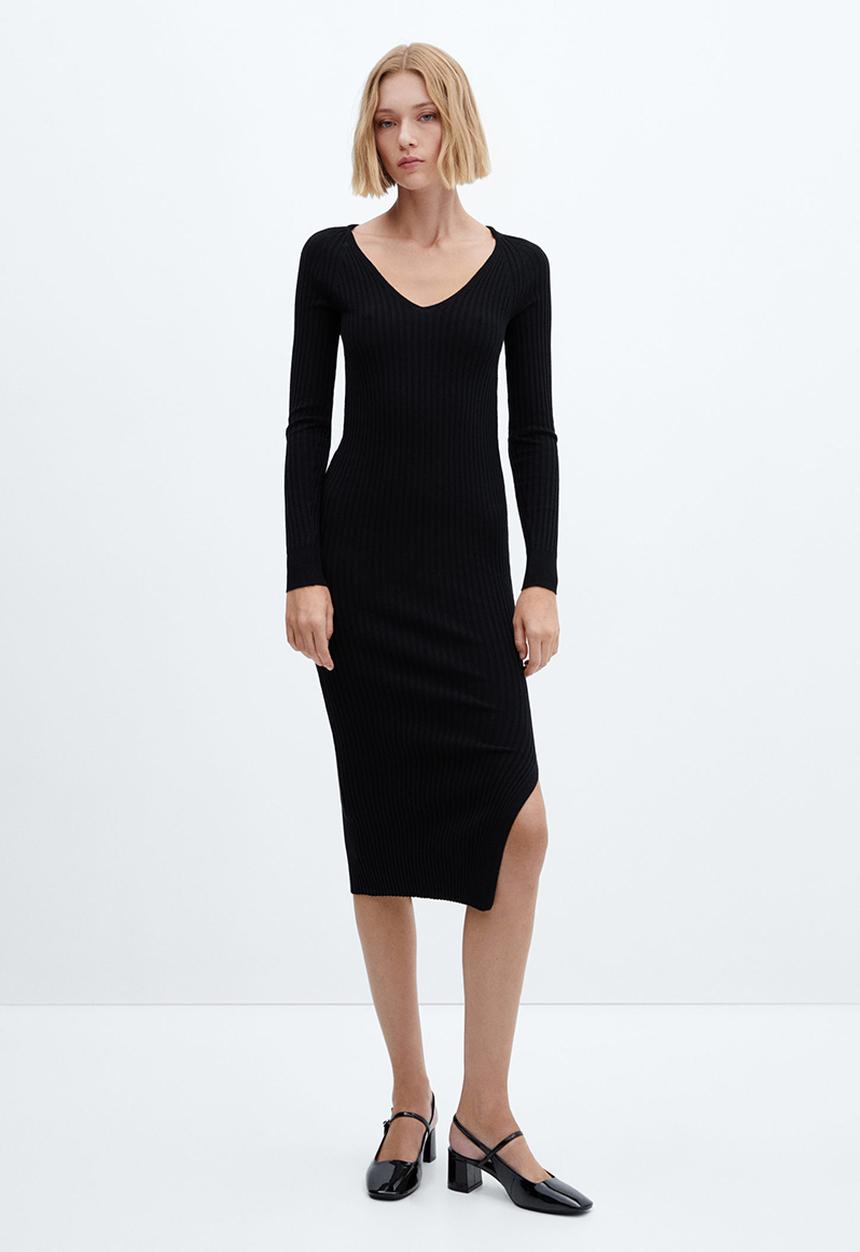 MANGO - Dress goleta - black