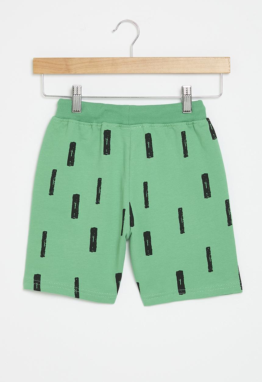 Pop Candy - Printed  shorts - green
