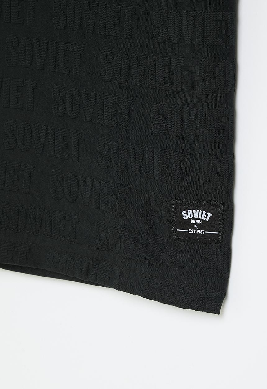 SOVIET - Boys fashion tee - black