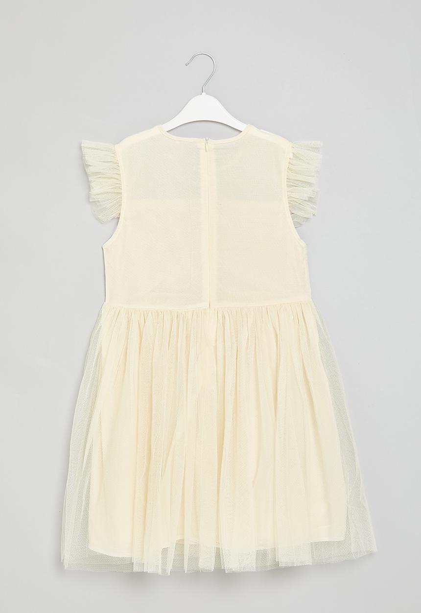 Pop Candy - Mesh occasion dress - white