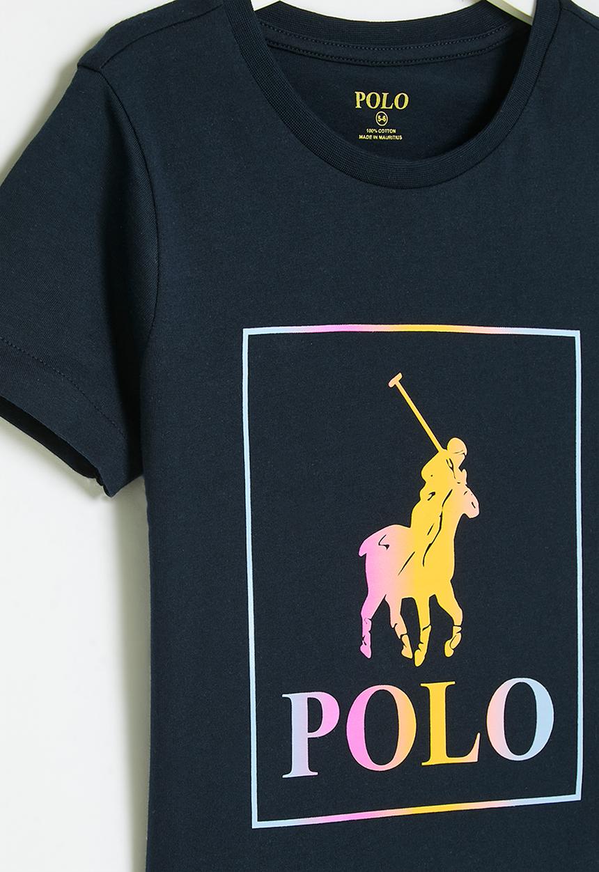 POLO - Girls olivia printed tee - navy