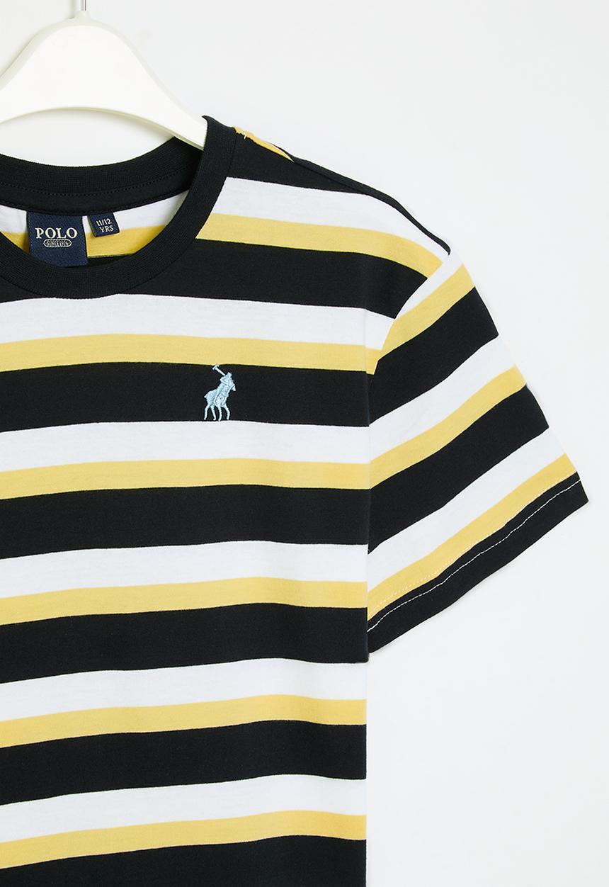 POLO - Boys brandon striped tee - yellow