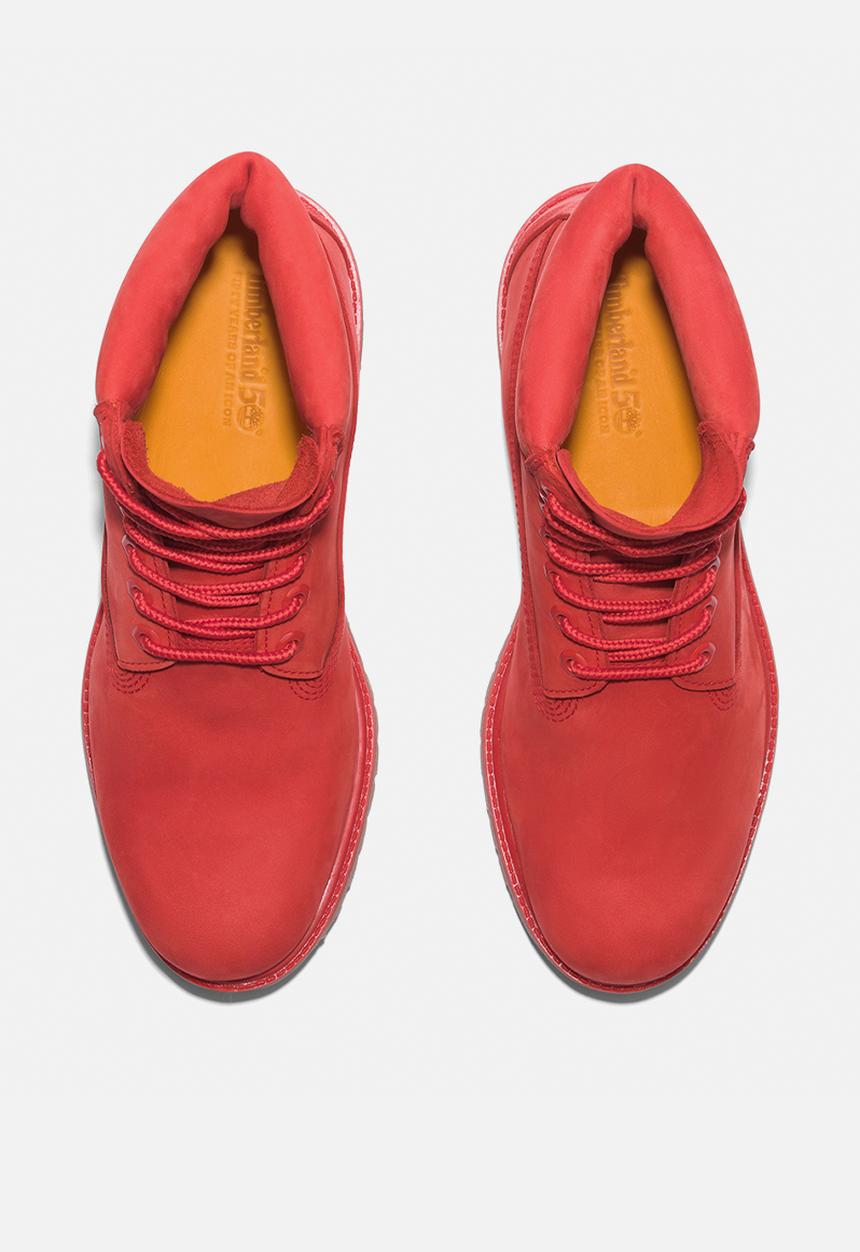 Timberland - 6in premium boot - medium red nubuck