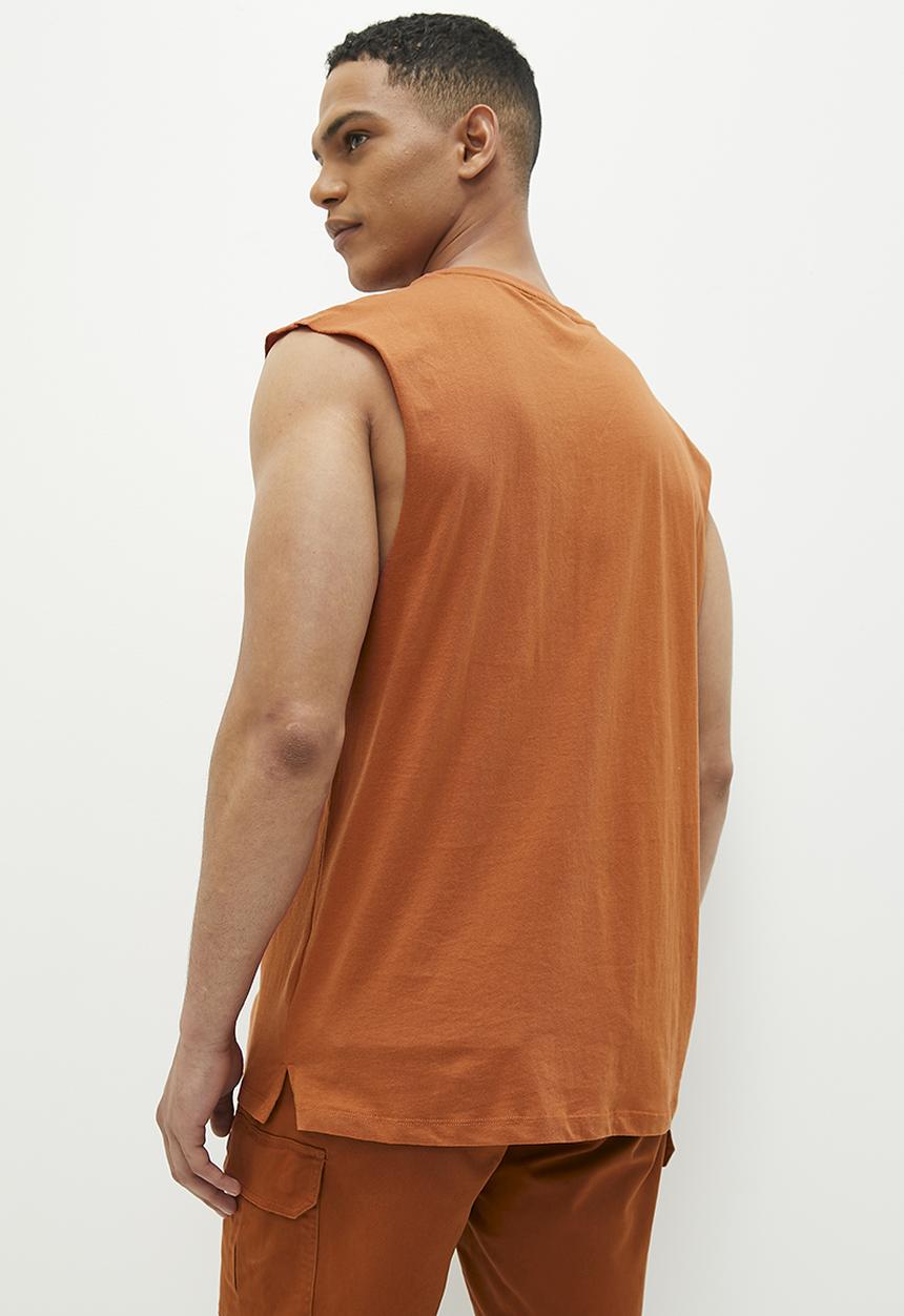 Superbalist - Raw Slv Edge Vest - Rust