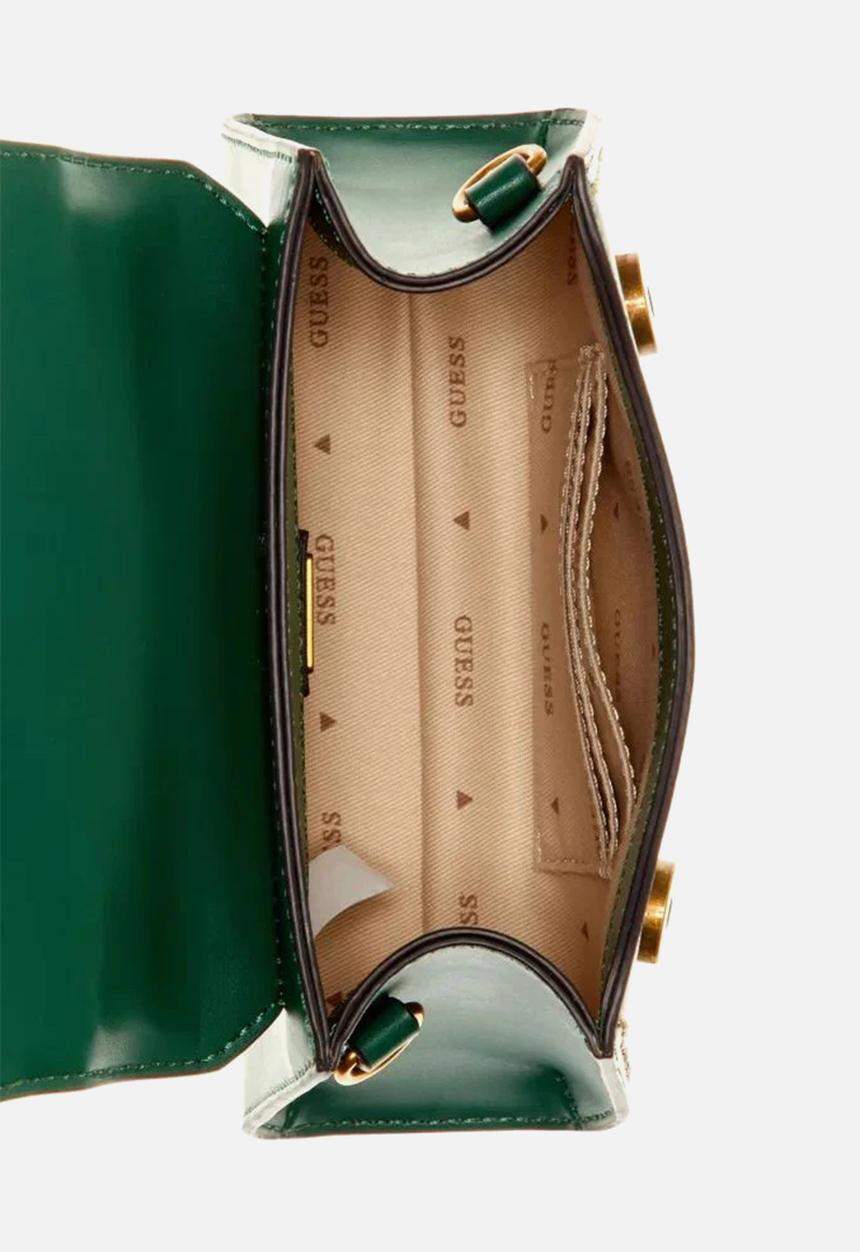 GUESS - Stephi mini crossbody flap - forest