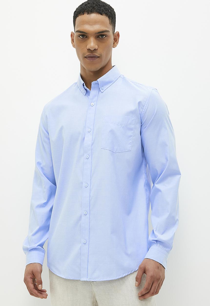 Superbalist - Barber regular fit oxford shirt - sky