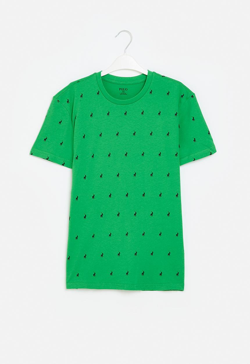 POLO - Boys sebastian monogram tee - green