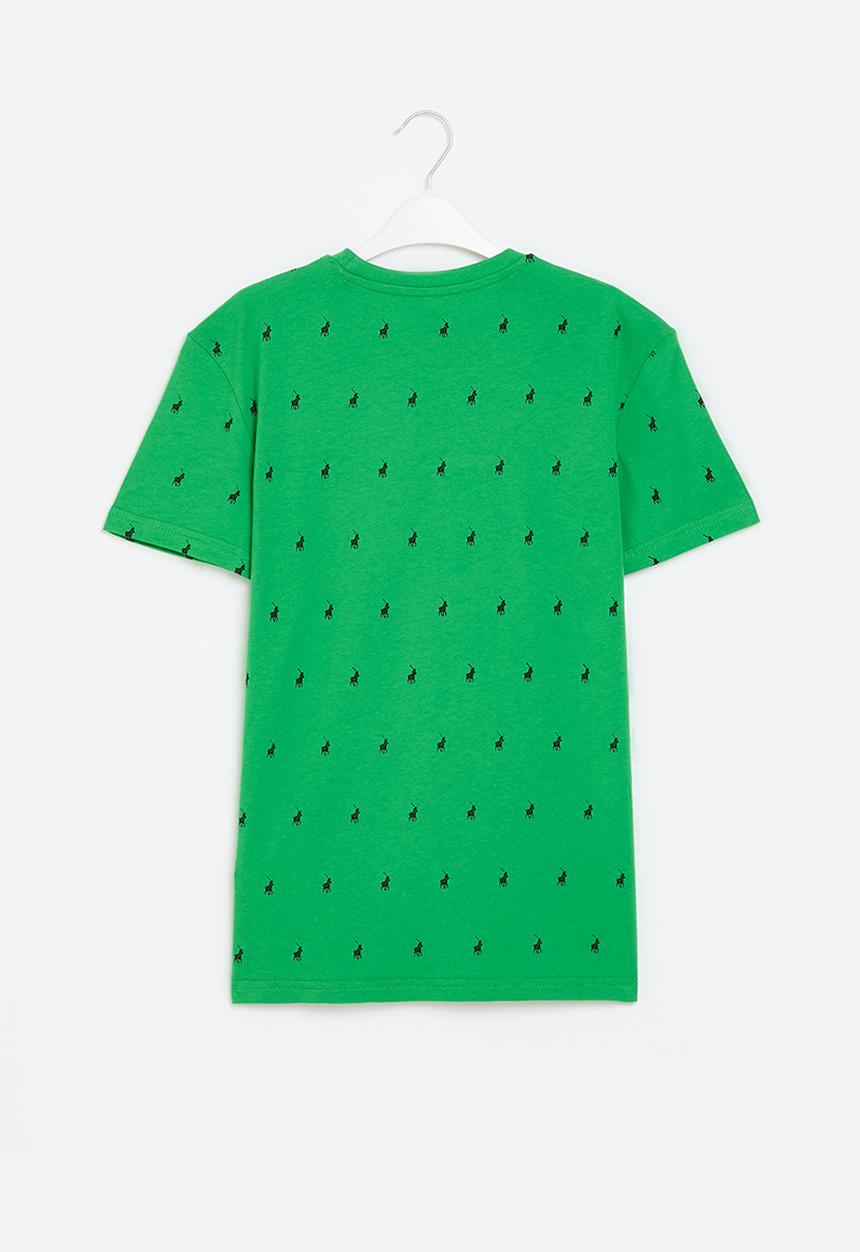 POLO - Boys sebastian monogram tee - green