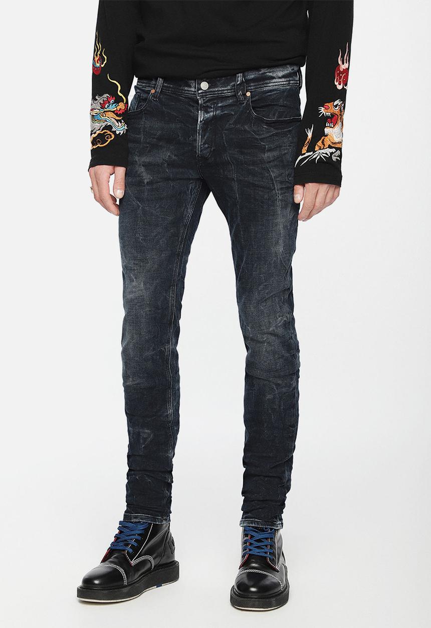 Diesel  - Sleenker L.32 trousers - black & dark grey