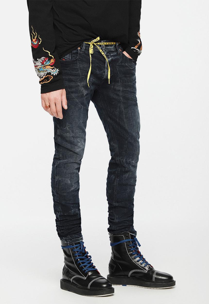 Diesel  - Sleenker L.32 trousers - black & dark grey