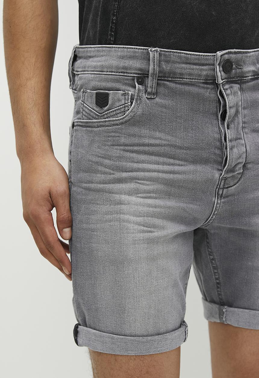 S.P.C.C - Asphalt denim short - washed grey