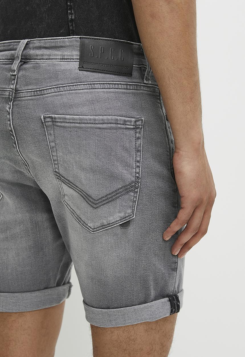 S.P.C.C - Asphalt denim short - washed grey